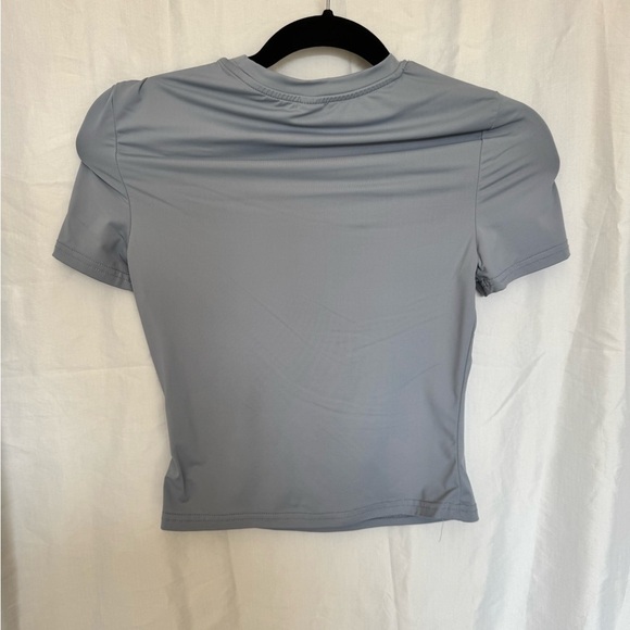 Gray Basic Solid Fitted Shirt - Picture 3 of 6